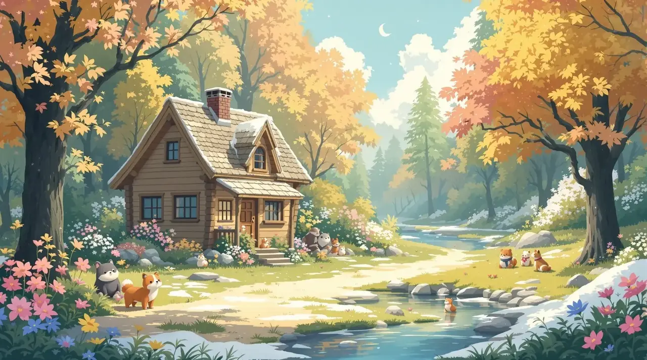 小木屋的四季